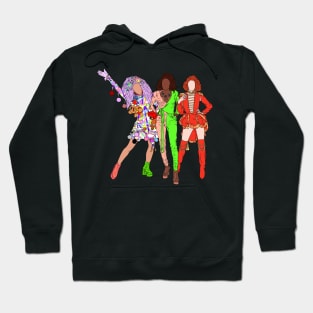 Gigi Goode, Jaida Essence Hall and Crystal Methyd Hoodie